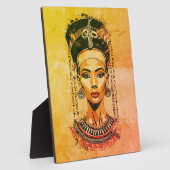 Koningin van Egypte - moderne neo-farao kunst Fotoplaat (Zijkant)