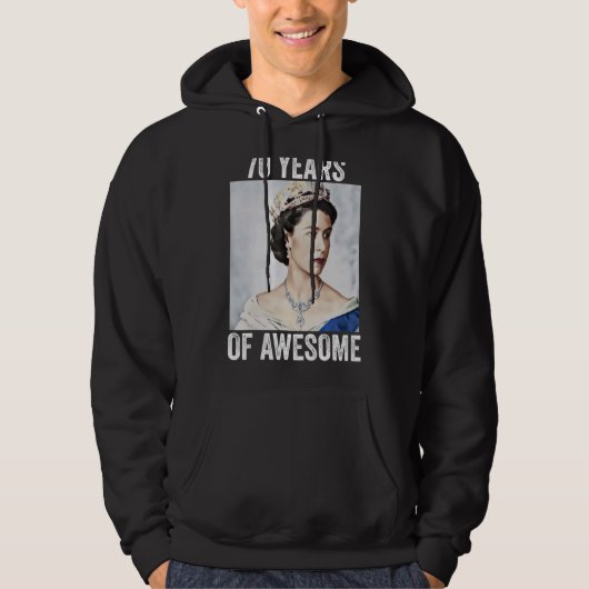Koningin van Engeland 70 jaar Glory Hoodie (Voorkant)