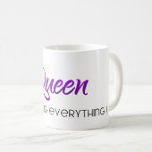 Koningin van f.*alles aanhalen! Paars Koffiemok (Voorkant rechts)