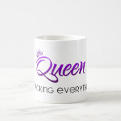 Koningin van f.*alles aanhalen! Paars Koffiemok (Center)