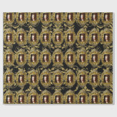 Koningin van Frankrijk Elegant Chic 30 x 6' Cadeaupapier (Vlak)