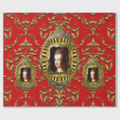 Koningin van Frankrijk op Red Cadeaupapier (Vlak)