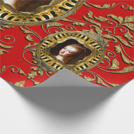 Koningin van Frankrijk op Red Cadeaupapier (Hoek)