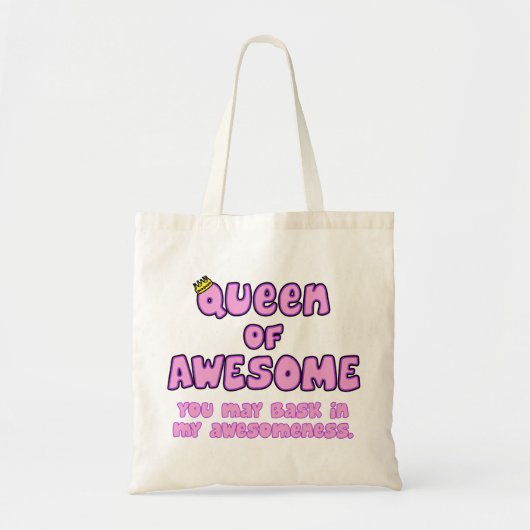 koningin van Geweldige Tote Bag (Voorkant)