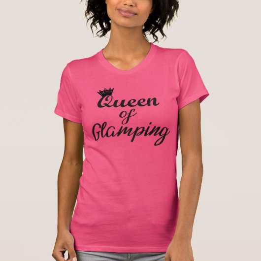"Koningin van Glamping" T-shirt (Voorkant)
