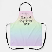 Koningin van halfgelaagde ideeën regenboog schort (Voorkant)