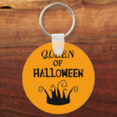 Koningin van Halloween Sleutelhanger (Voorkant)