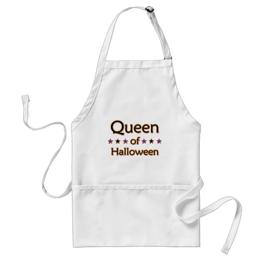 Koningin van Halloween Standaard Schort (Voorkant)