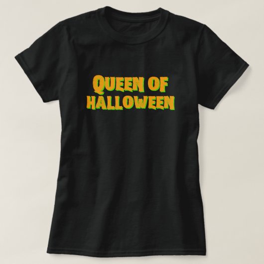 Koningin van Halloween T-shirt (Design voorkant)