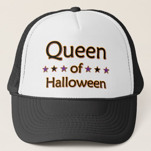 Koningin van Halloween Trucker Pet (Voorkant)