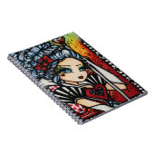 Koningin van hart Alice Fairy Fantasy Notitieboek (Rechterzijde)