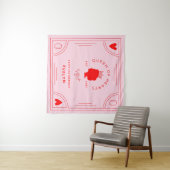 Koningin van Harten Birthday Banner Wandkleed (In Situ (horizontaal))