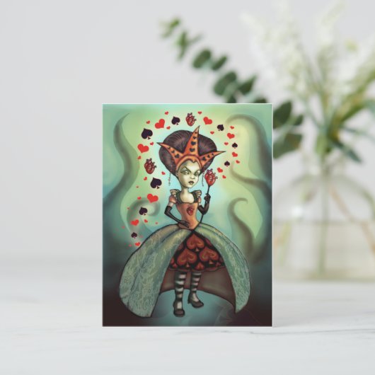 Koningin van Harten Briefkaart (Staand voorkant)