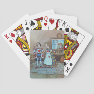Koningin van Harten kinderrijmpje Illustratie  Pokerkaarten