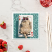 Koningin van Harten Tabby Kat Servet (Insitu)