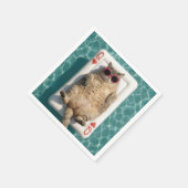 Koningin van Harten Tabby Kat Servet (Hoek)