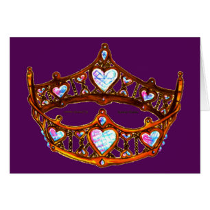 Koningin van harten Warm Gold Crown Tiara royal pa