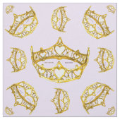 Koningin van hartengoud - bord lila stof tiara (Swatch)
