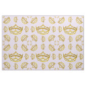 Koningin van hartengoud - bord lila stof tiara (Fat Quarter)