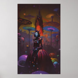 Koningin van het Amber Castle Poster