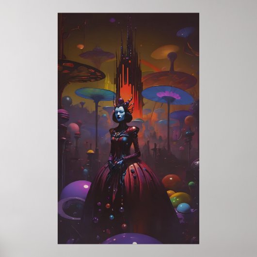 Koningin van het Amberkasteel Poster (Voorkant)