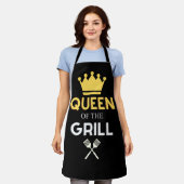 Koningin van het Apron van de Grill Women's Schort (Gedragen)
