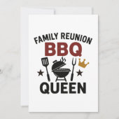 Koningin van het BBQ-familiefeest | Grappig Gril S Aankondiging (Voorkant)