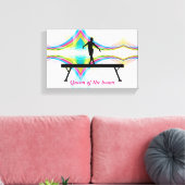 Koningin van het Beam - Abstracte speelkunst Canvas Afdruk (Insitu (Woonkamer))