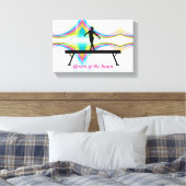Koningin van het Beam - Abstracte speelkunst Canvas Afdruk (Insitu (Slaapkamer))
