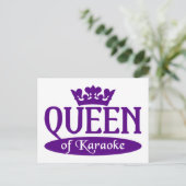 Koningin van het briefkaart Karaoke (Staand voorkant)