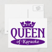 Koningin van het briefkaart Karaoke (Voorkant / Achterkant)