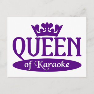 Koningin van het briefkaart Karaoke