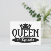 Koningin van het briefkaart Karaoke (Staand voorkant)