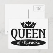 Koningin van het briefkaart Karaoke (Voorkant / Achterkant)