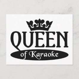 Koningin van het briefkaart Karaoke