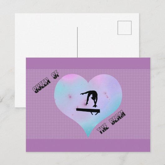 Koningin van het Briefkaart van de Beam Gymnastiek (Voorkant / Achterkant)