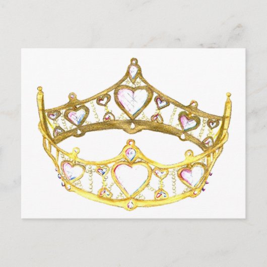 Koningin van het briefkaart van Hearts (Voorkant)