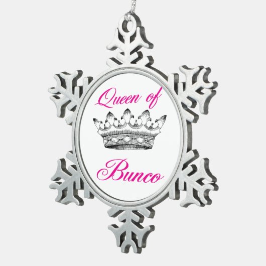 koningin van het Bunco Snowflake Ornament (Rechts)