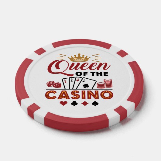 Koningin van het Casino Vegas Gambling Women Poker Chips (Enkel)