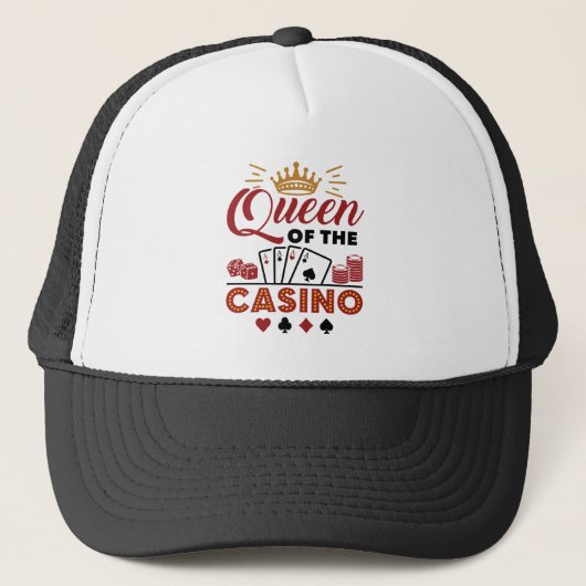 Koningin van het Casino Vegas Gambling Women Trucker Pet (Voorkant)