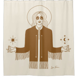 Koningin van het Cosmos Shower Curtain Douchegordijn