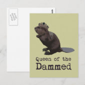 Koningin van het Dammed Briefkaart (Voorkant / Achterkant)