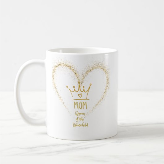 koningin van het gezin koffiemok (Links)