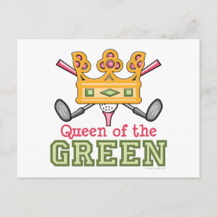 Koningin van het Green Golf Briefkaart