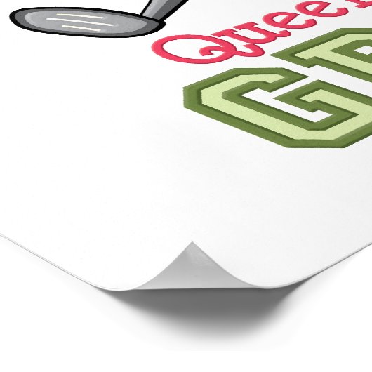 Koningin van het Groene Golf Poster voor haar (Hoek)