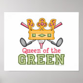 Koningin van het Groene Golf Poster voor haar (Voorkant)