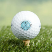 Koningin van het Groene monogram moeder golfer bla Golfballen (Insitu Shirt)