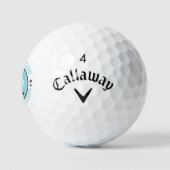 Koningin van het Groene monogram moeder golfer bla Golfballen (Logo)