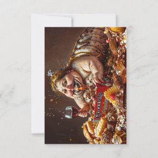 "Koningin van het gulzige verval" Kleurrijk Portre