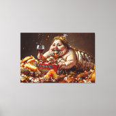 "Koningin van het gulzige verval" Kleurrijk Portre Canvas Afdruk (Voorkant)